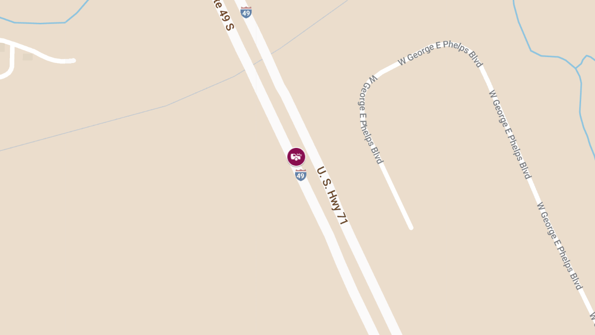 Two-Vehicle Crash with Injuries on I-49