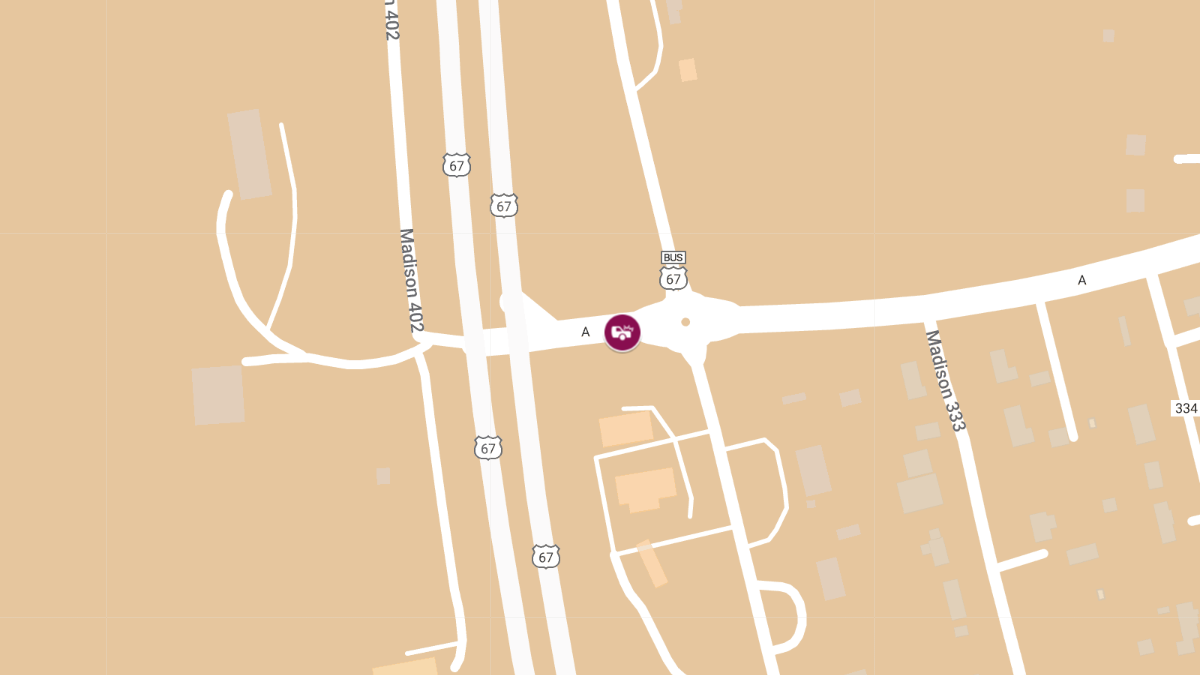 Two-Vehicle Crash with Injuries on Route A Near Cherokee Pass