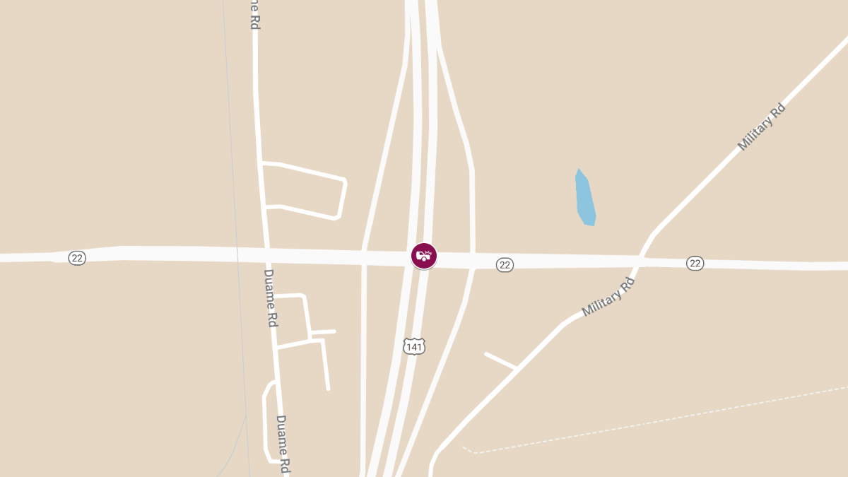 Two-Vehicle Crash with Lane Blockages at Hwy 22 & Hwy 141