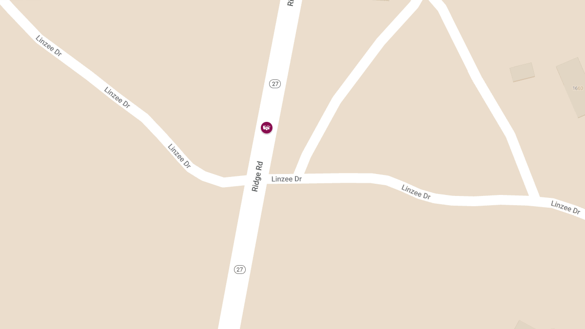 Two-Vehicle Head-On Collision on Ridge Rd Near Linzee Dr