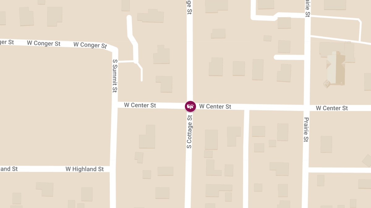 Two-Vehicle Traffic Accident with Injuries at W Center & S Cottage St