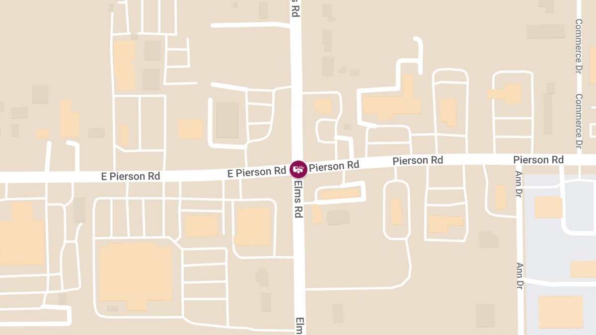 Vehicle Accident With Injuries at N Elms Rd and E Pierson Rd
