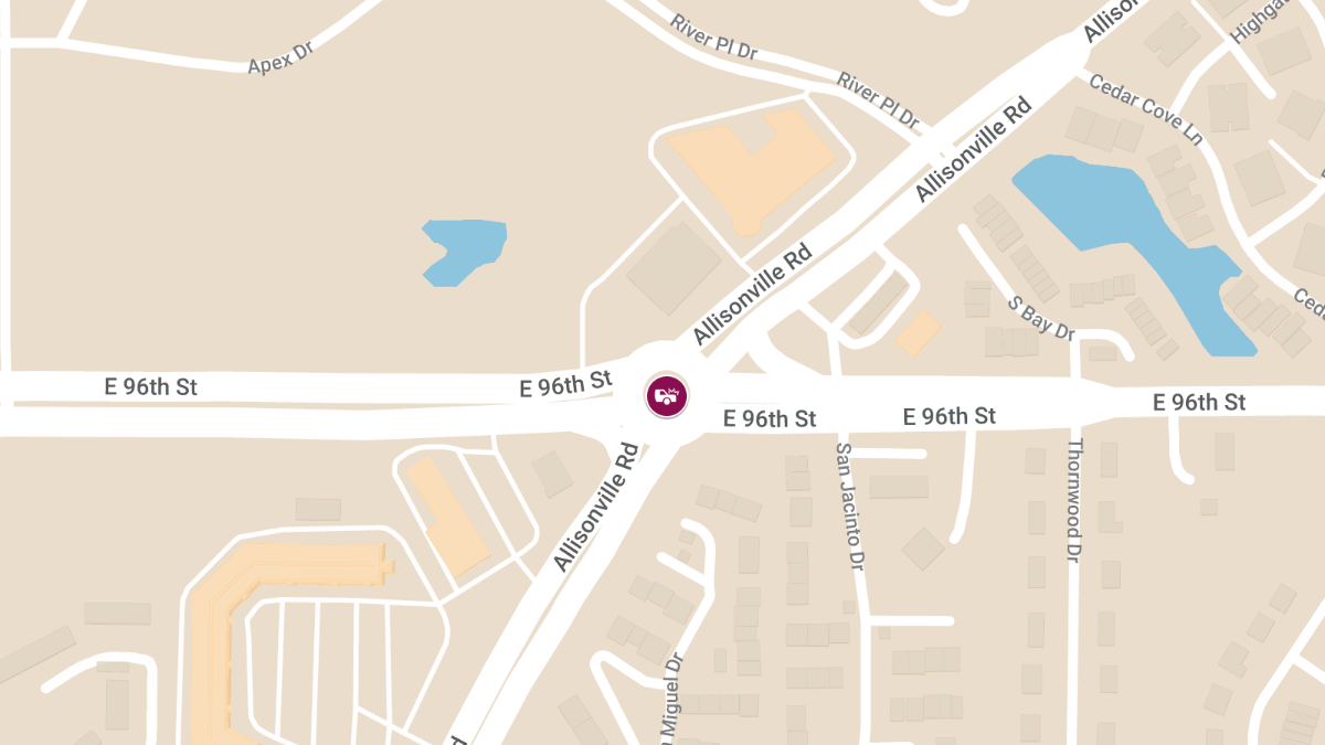 Vehicle Accident at E 96th St & Allisonville Rd
