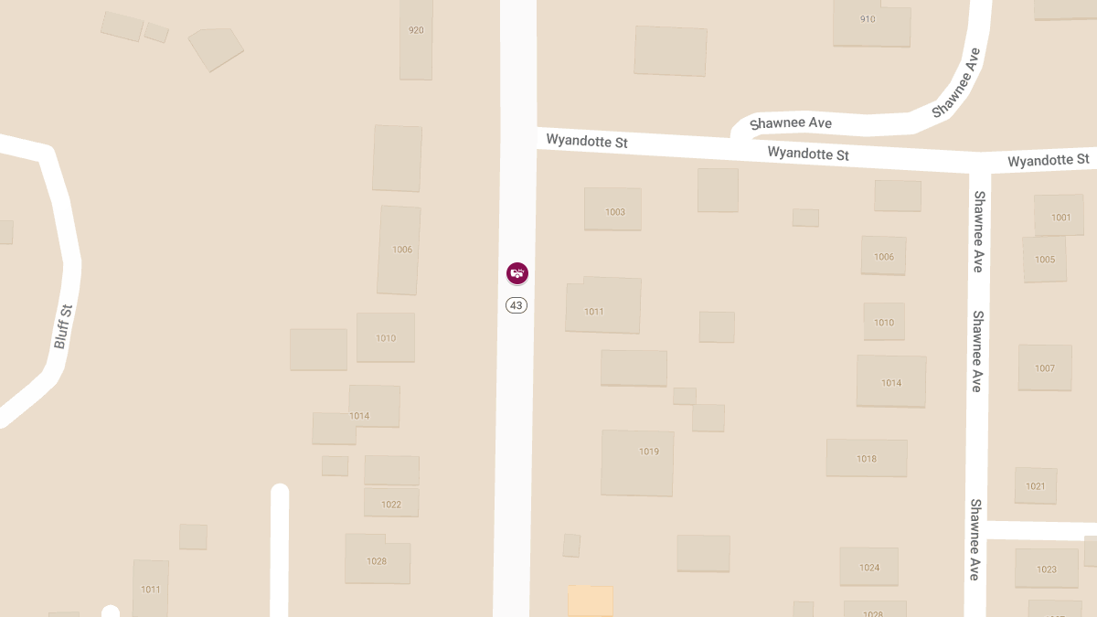 Vehicle Accident at Hwy 43, 2 Miles North of Seneca