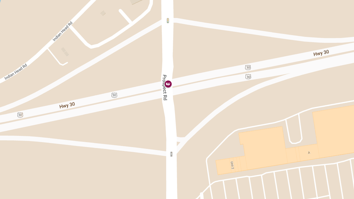 Vehicle Accident on Route 30 E at Prospect Rd