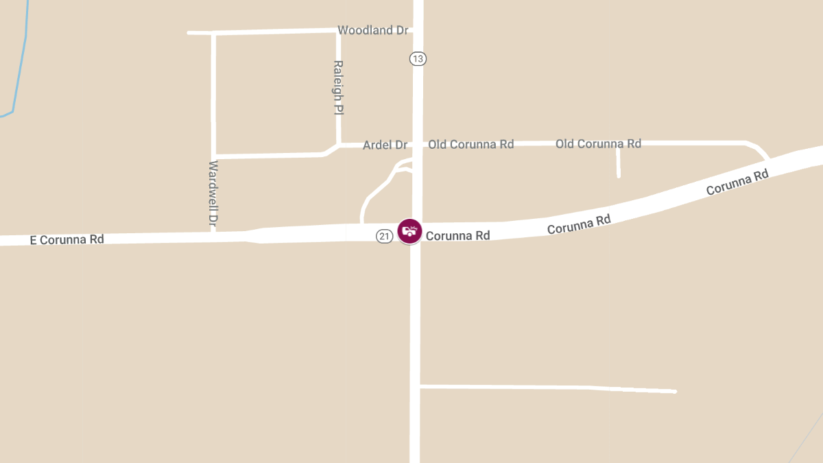 Vehicle Accident with Injuries Reported at S Sheridan Ave & Corunna Rd