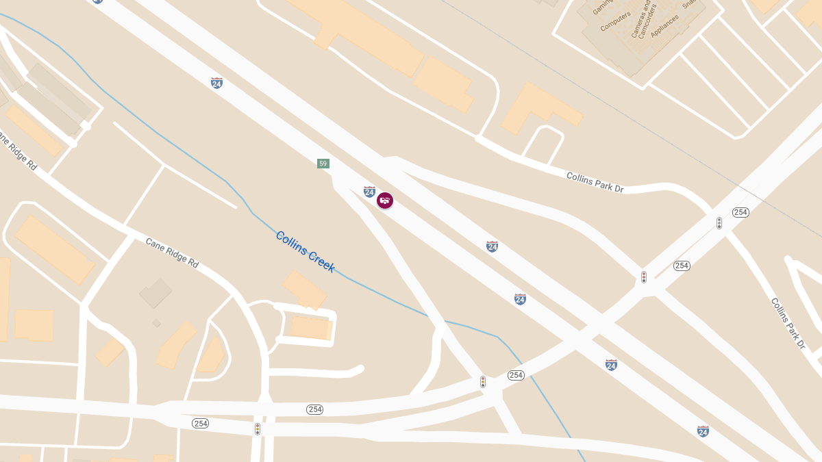 Vehicle Accident with Injuries on I-24 West at MM 59