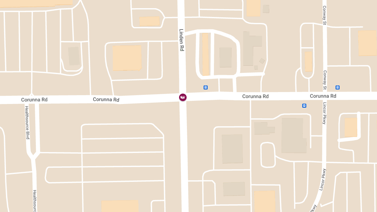 Vehicle Accident with Personal Injury at S Linden Rd & Corunna Rd