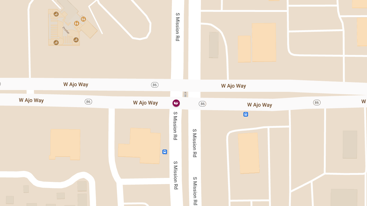 Vehicle Collision Reported at W Ajo Wy & S Mission Rd