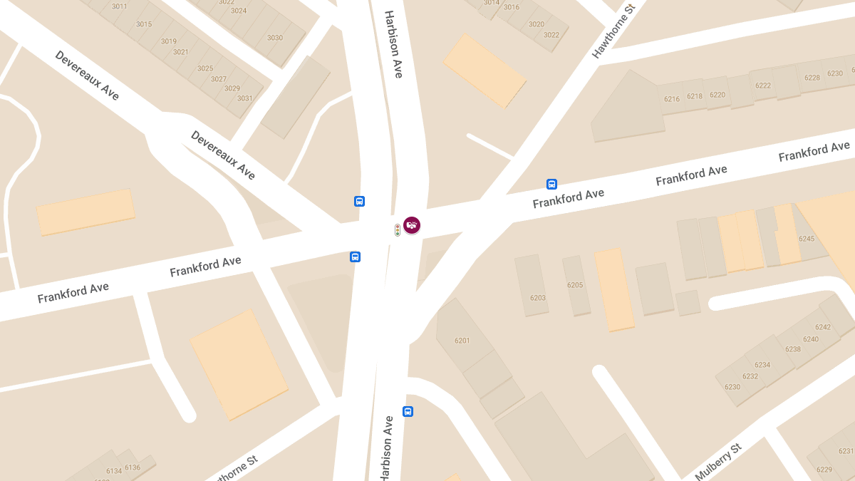 Vehicle Collision With Injuries at Harbison Ave & Frankford Ave