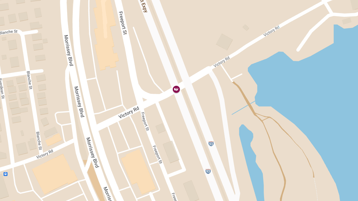 Vehicle Collision With Injuries at I-93 N & Victory Rd
