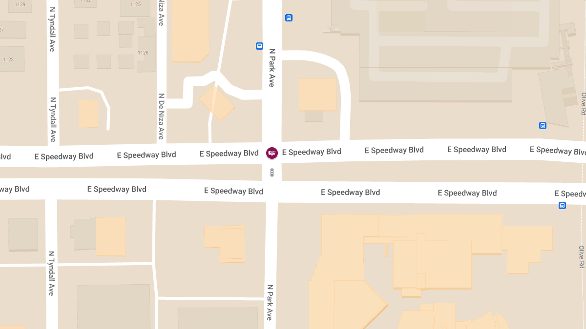 Vehicle Collision With Injuries at N Park Ave and E Speedway Blvd