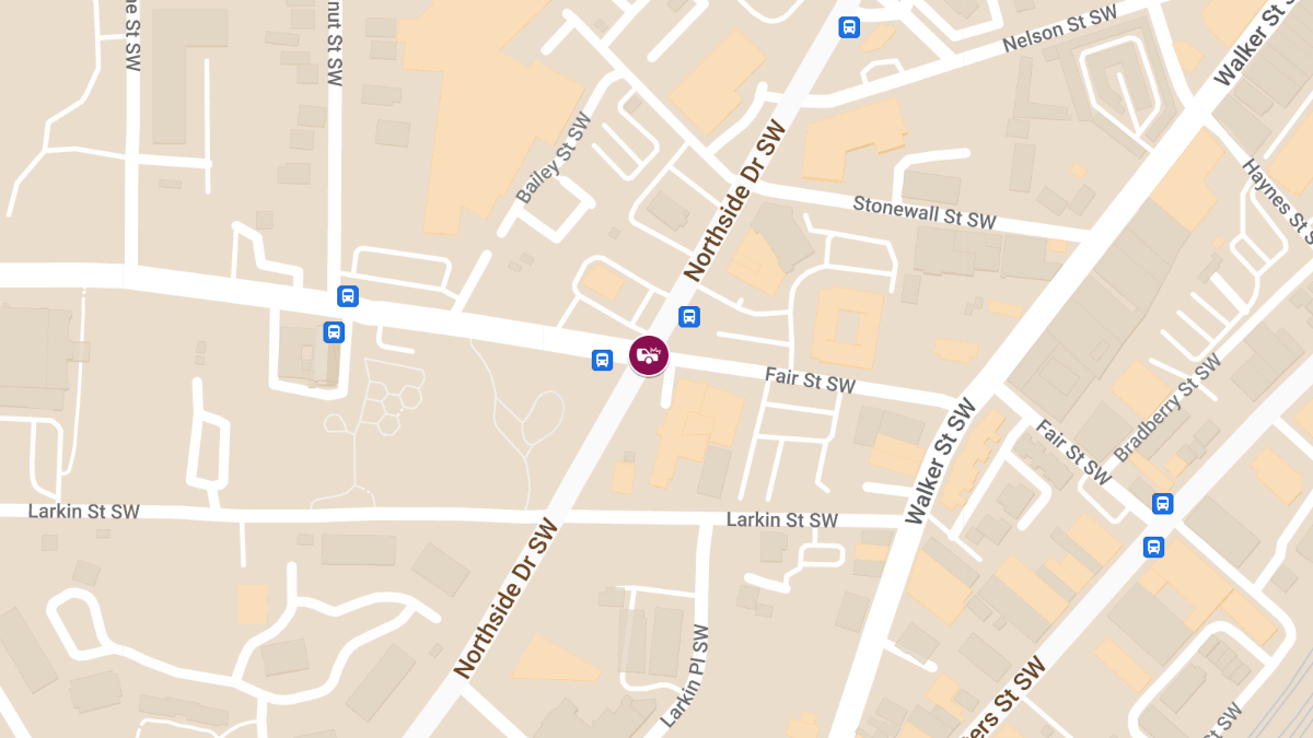 Vehicle Collision With Injuries at Northside Dr SW & Fair St SW