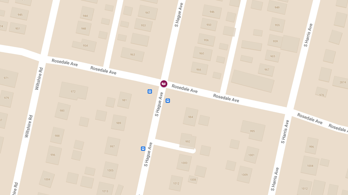 Vehicle Collision With Injuries at Rosedale Ave & S Hague Ave