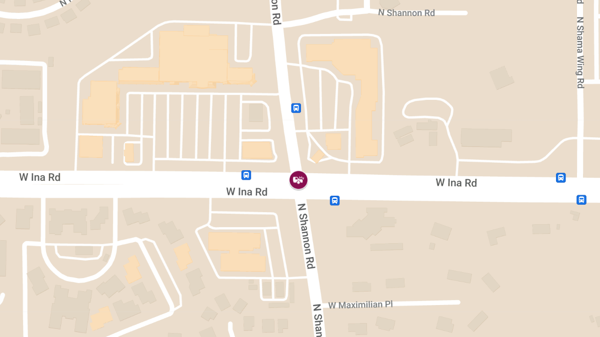 Vehicle Collision With Injuries at W Ina Rd & N Shannon Rd