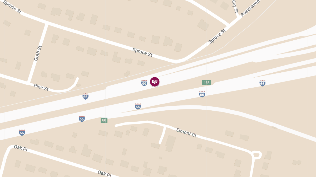 Vehicle Collision With Injuries on I-66 West at Exit 62