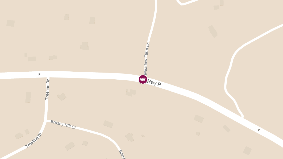 Vehicle Collision at Hwy P and Hwy 38