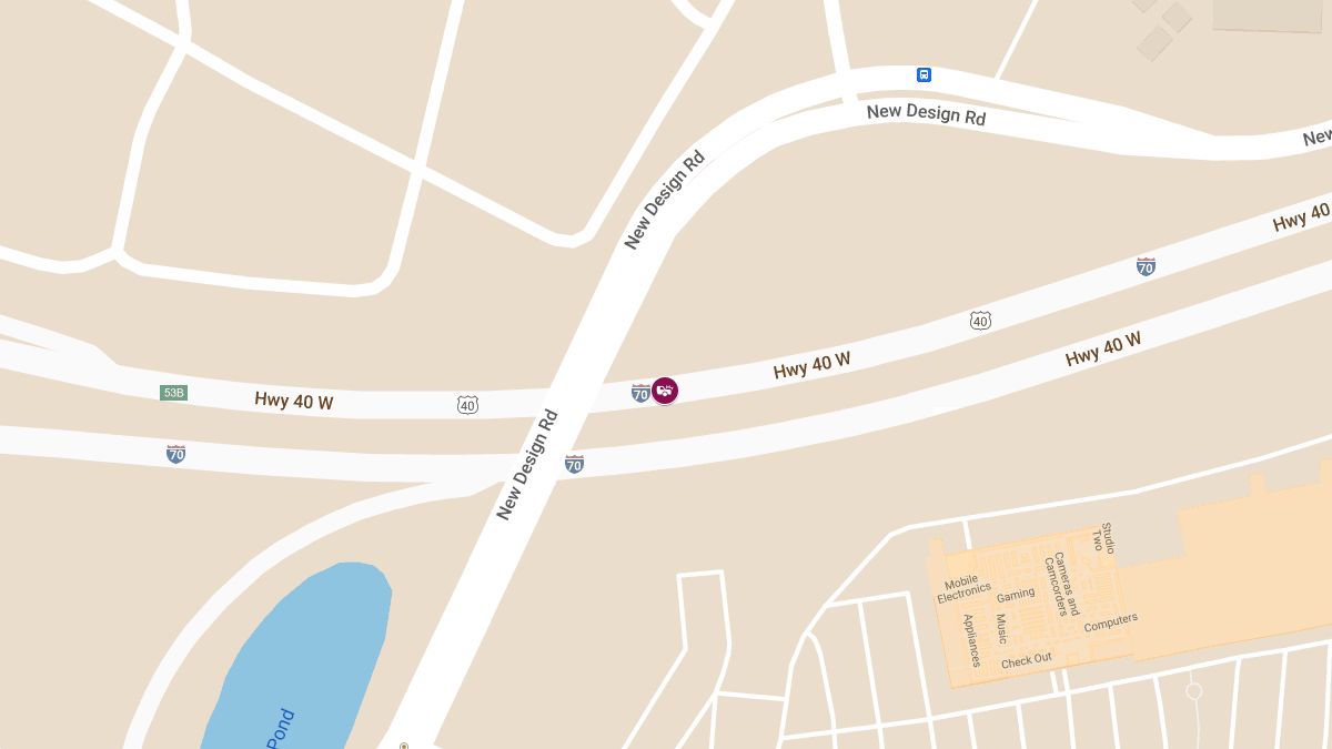 Vehicle Collision on I-70 WB near Exit 53