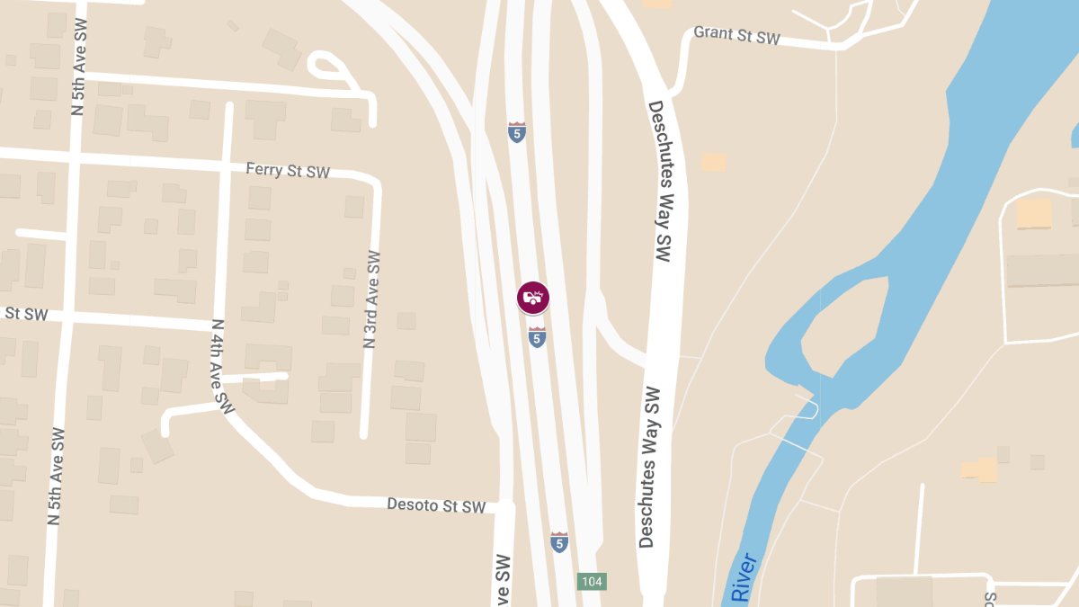 Vehicle Collision on Ramp from US Hwy 101 South to I-5 North