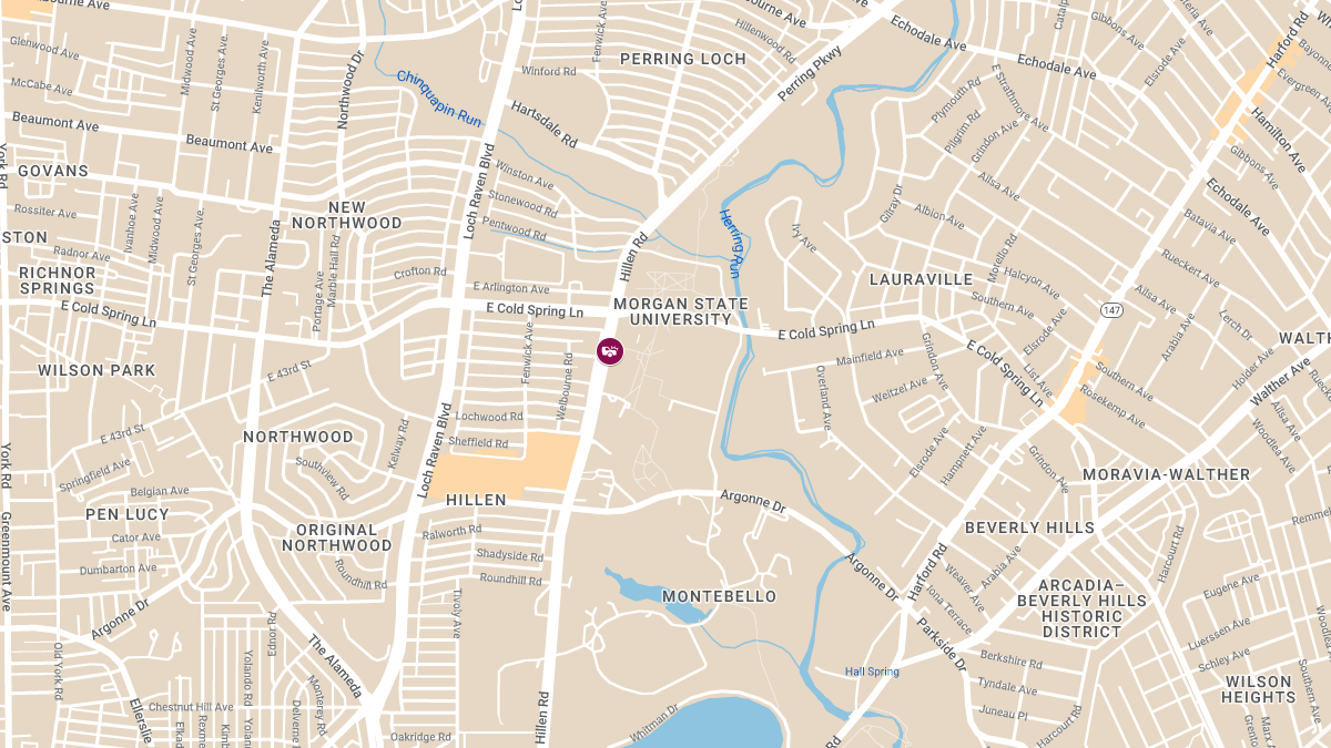 Vehicle Collision with Injuries Near Morgan State University