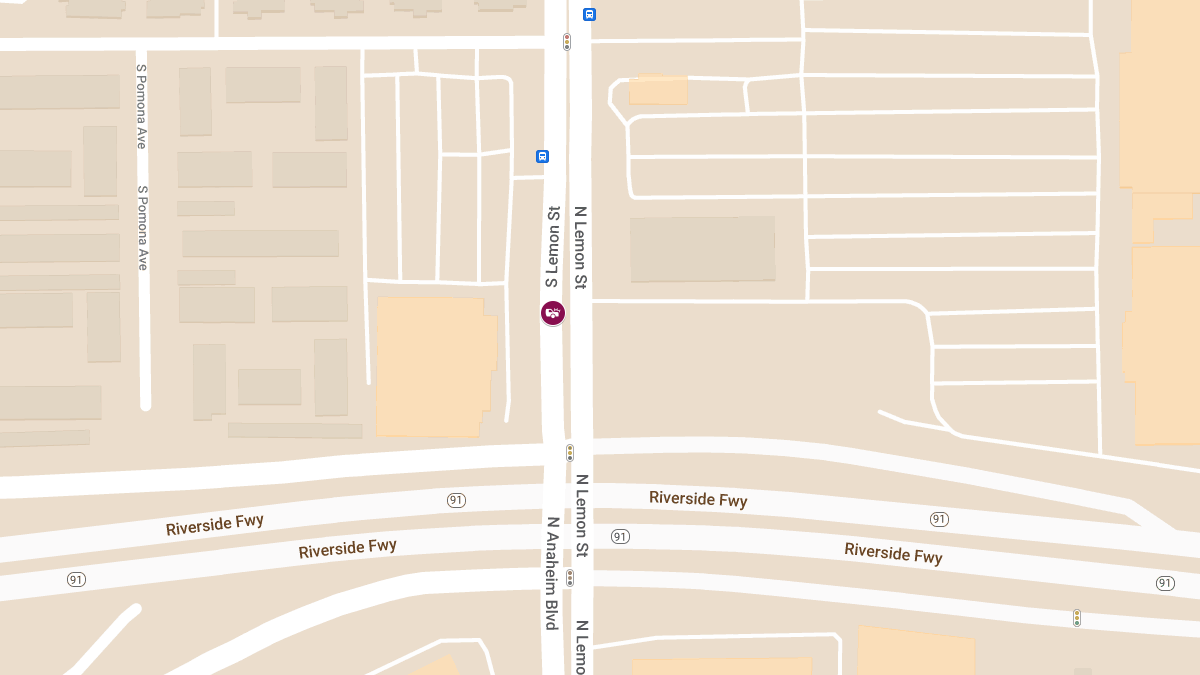 Vehicle Collision with Injuries at 1430 S Lemon St
