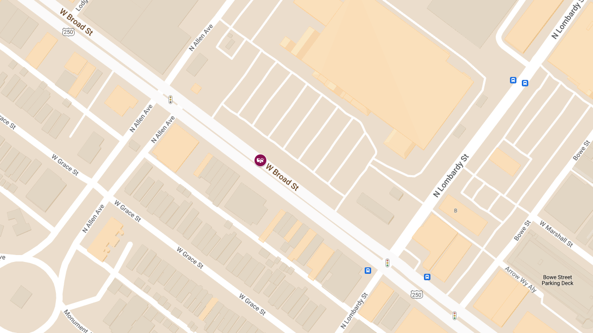 Vehicle Collision with Injuries at 1600 W Broad St