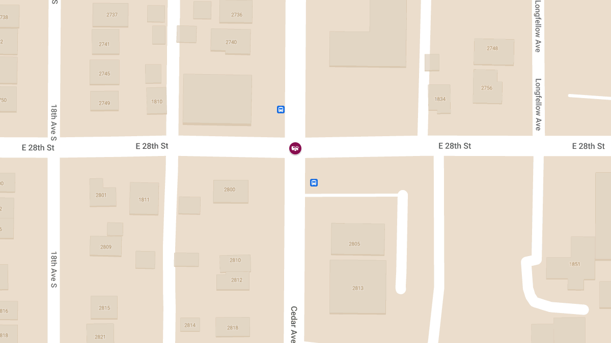 Vehicle Collision With Injuries at 28th St E & Cedar Ave S