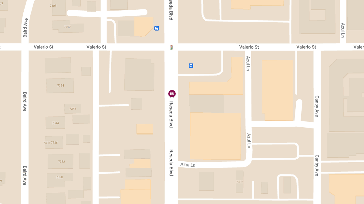 Vehicle Collision with Injuries at 7400 Reseda Blvd