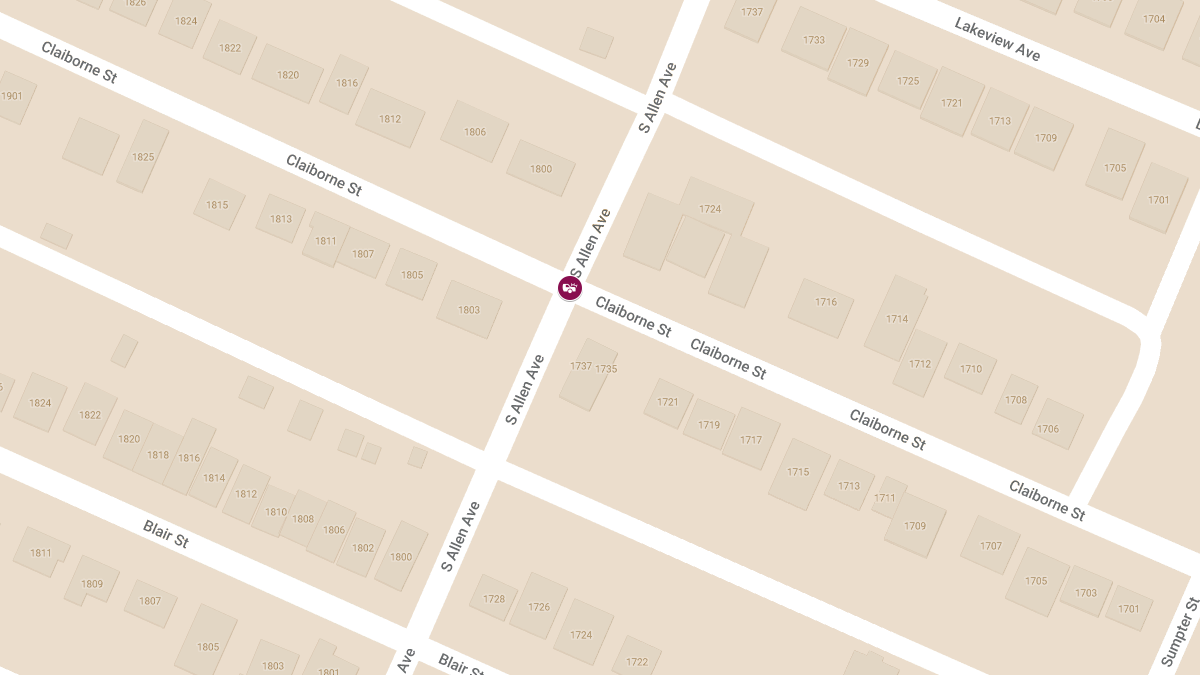 Vehicle Collision with Injuries at Claiborne St & S Allen Ave