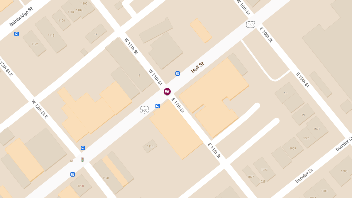 Vehicle Collision with Injuries at E 11th St & Hull St