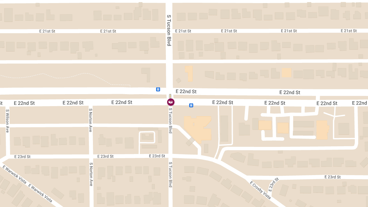 Vehicle Collision with Injuries at E 22nd St & S Tucson Blvd