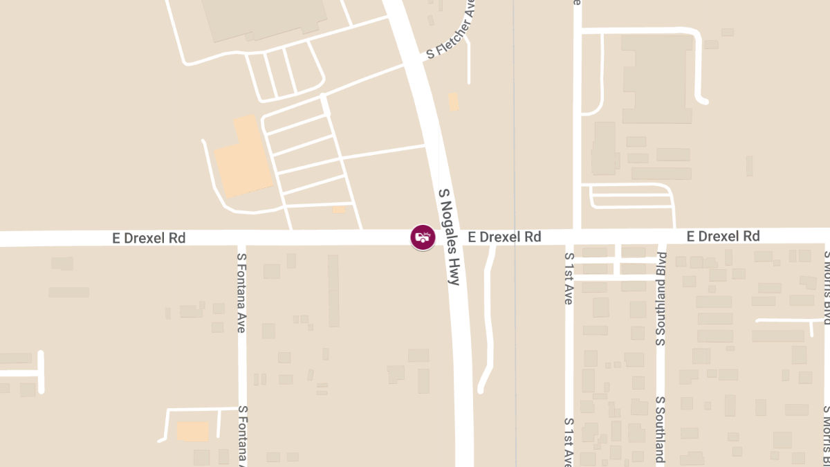 Vehicle Collision with Injuries at E Drexel Rd & S Nogales Hwy in Sunnyside