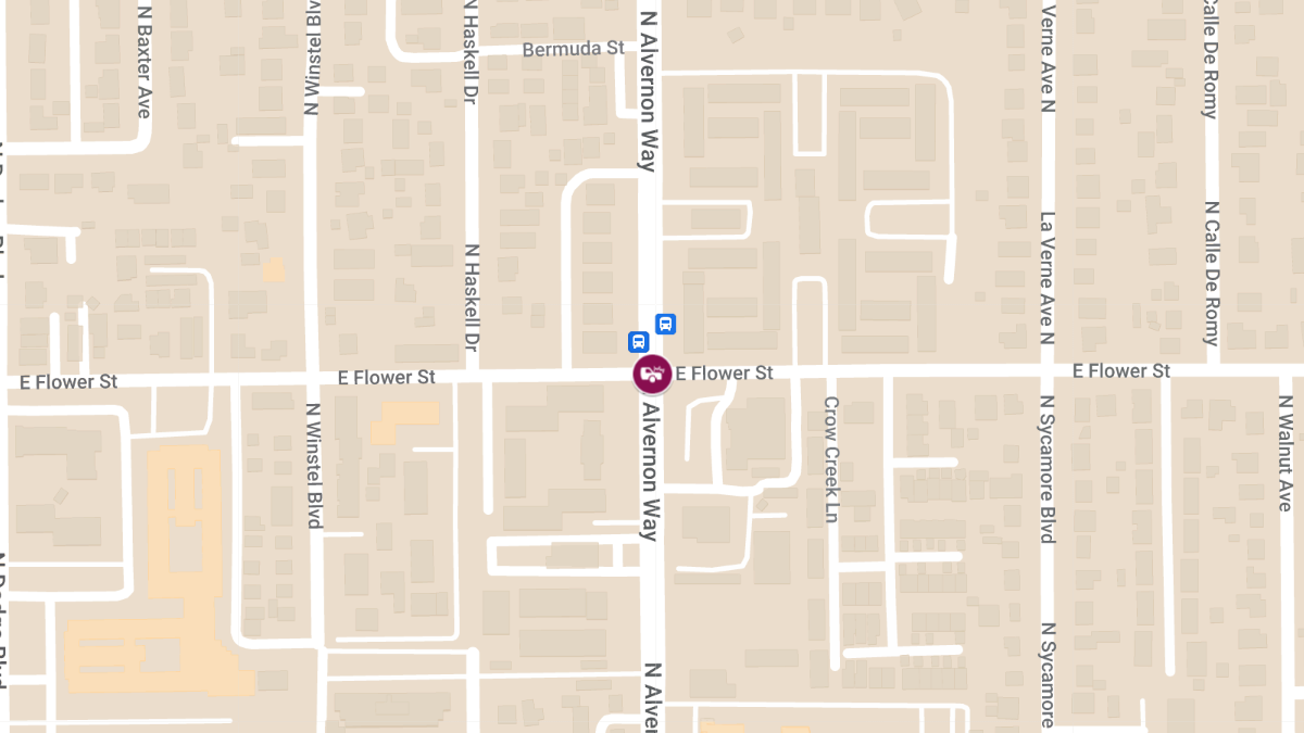 Vehicle Collision with Injuries at E Flower St & N Alvernon Way