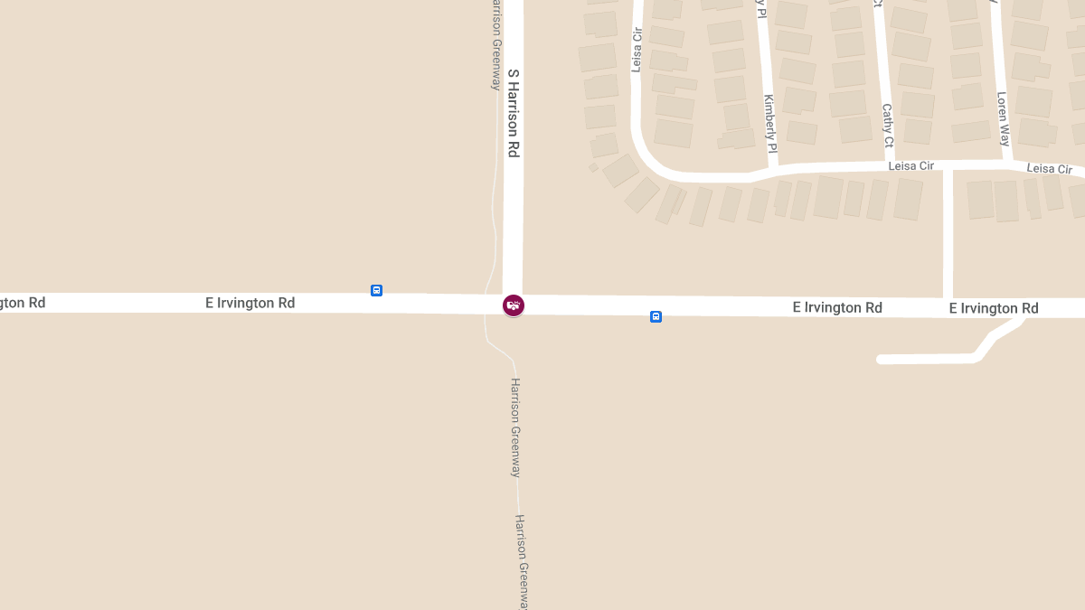 Vehicle Collision with Injuries at E Irvington Rd & S Harrison Rd