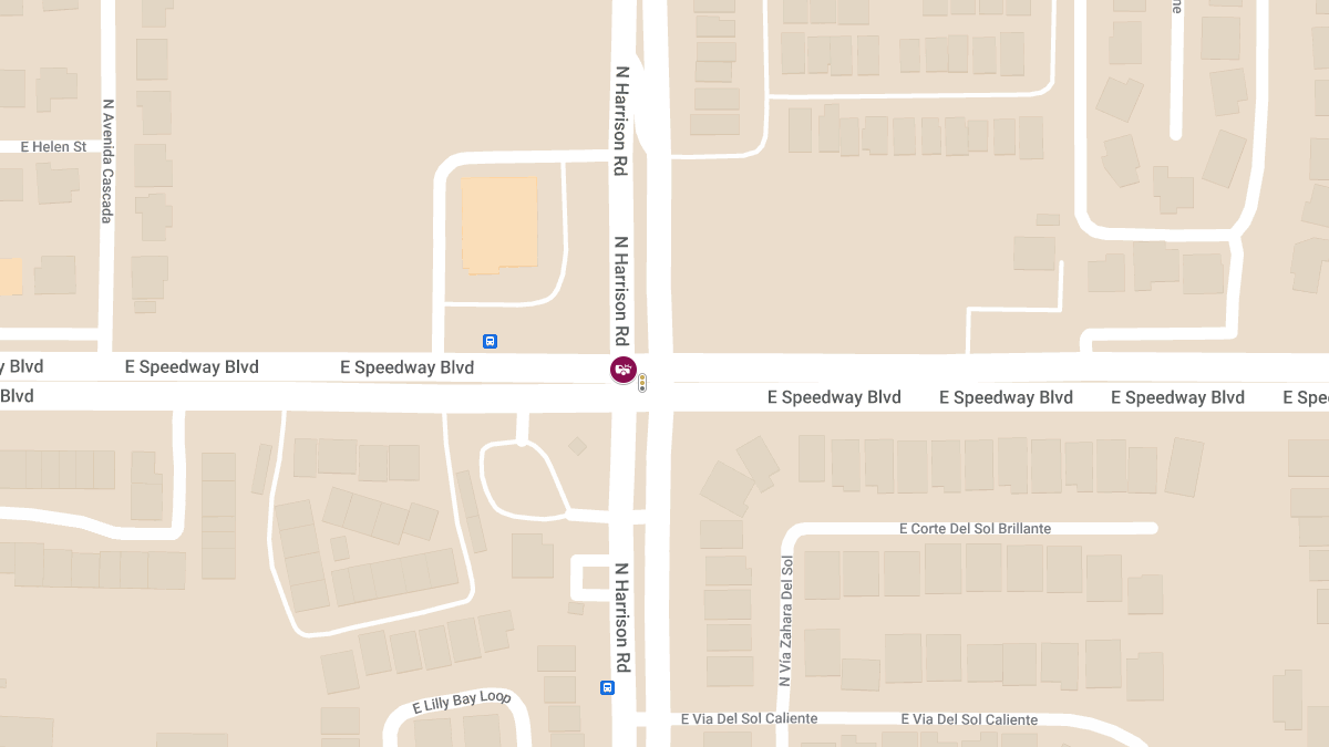 Vehicle Collision with Injuries at E Speedway Blvd and N Harrison Rd