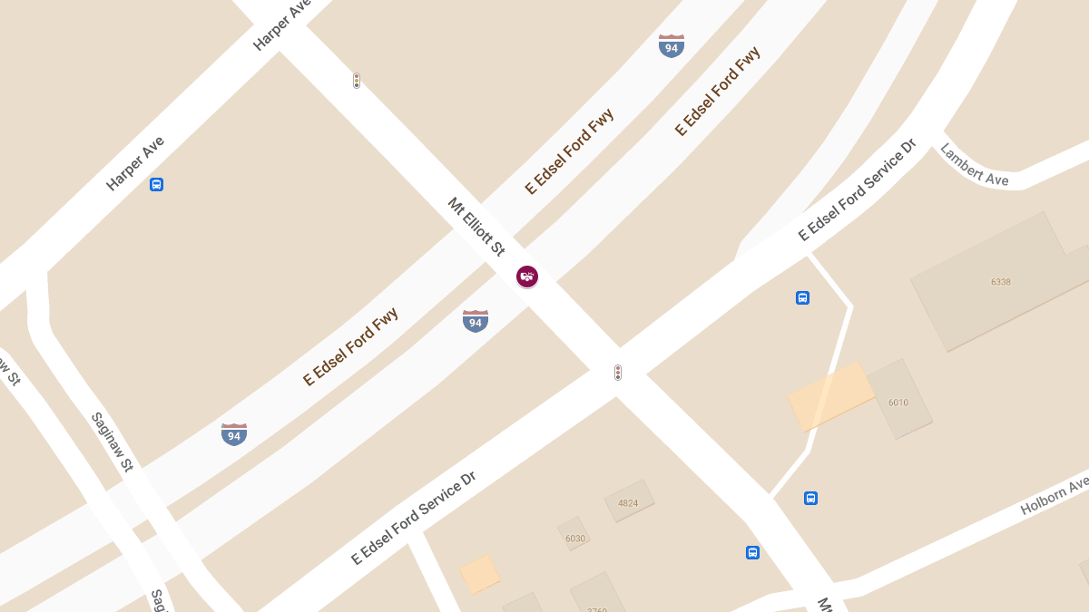 Vehicle Collision with Injuries at I-94 E & Mount Elliott St