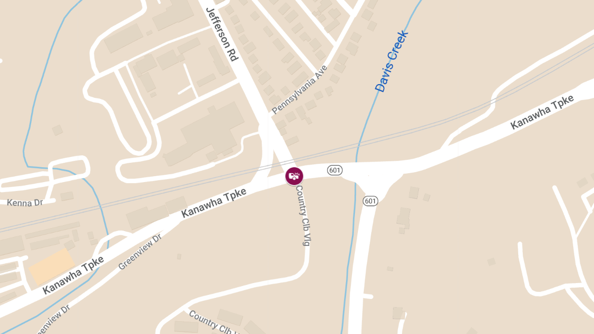 Vehicle Collision with Injuries at Jefferson Rd & Kanawha Tpke