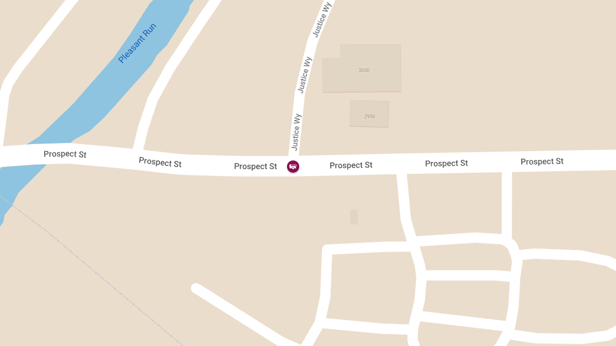 Vehicle Collision with Injuries at Justice Way & Prospect St