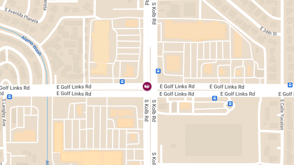 Vehicle Collision with Injuries at Kolb Rd & E Golf Links Rd