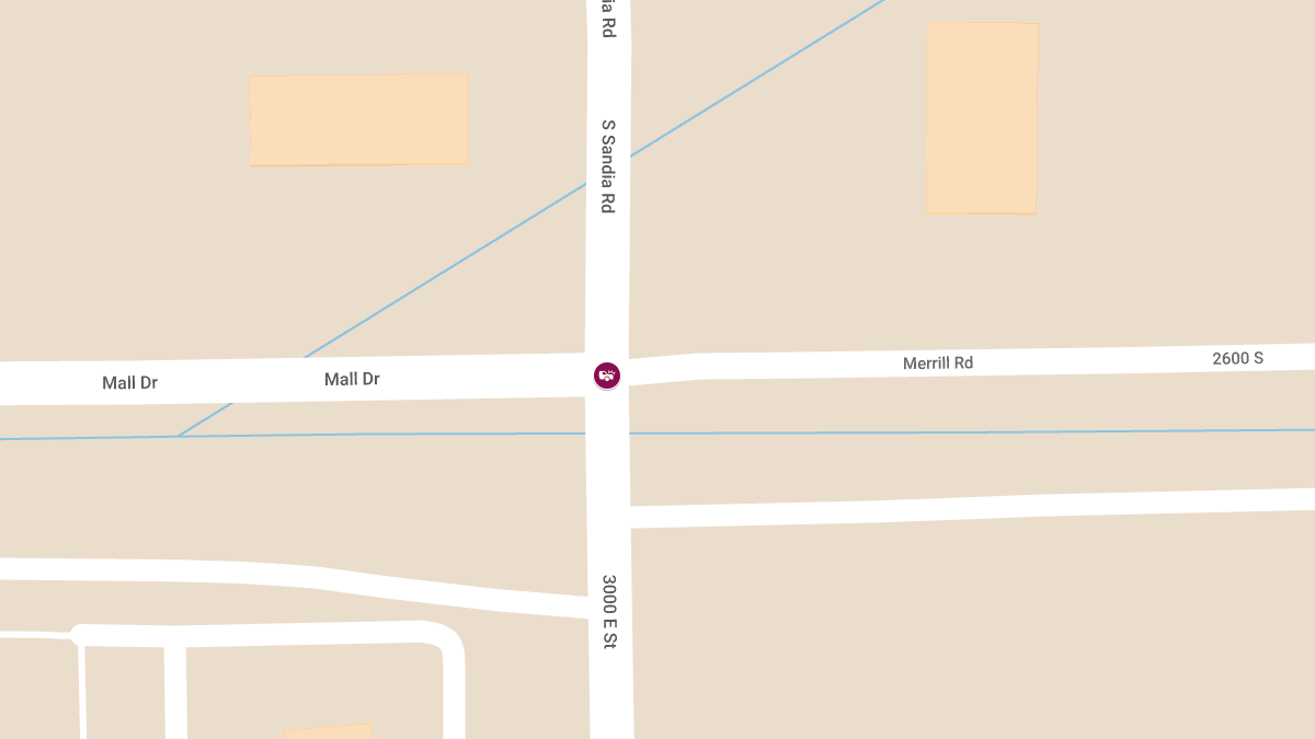 Vehicle Collision with Injuries at Merrill Rd & Mall Dr