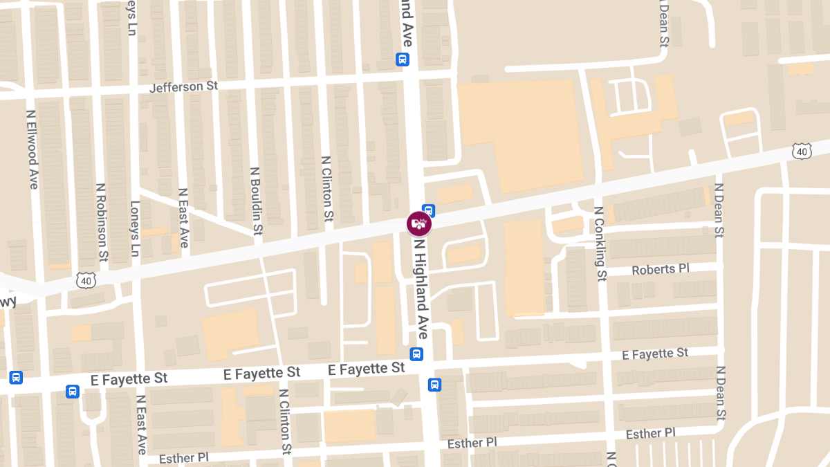 Vehicle Collision with Injuries at N Highland Ave & Pulaski Hwy