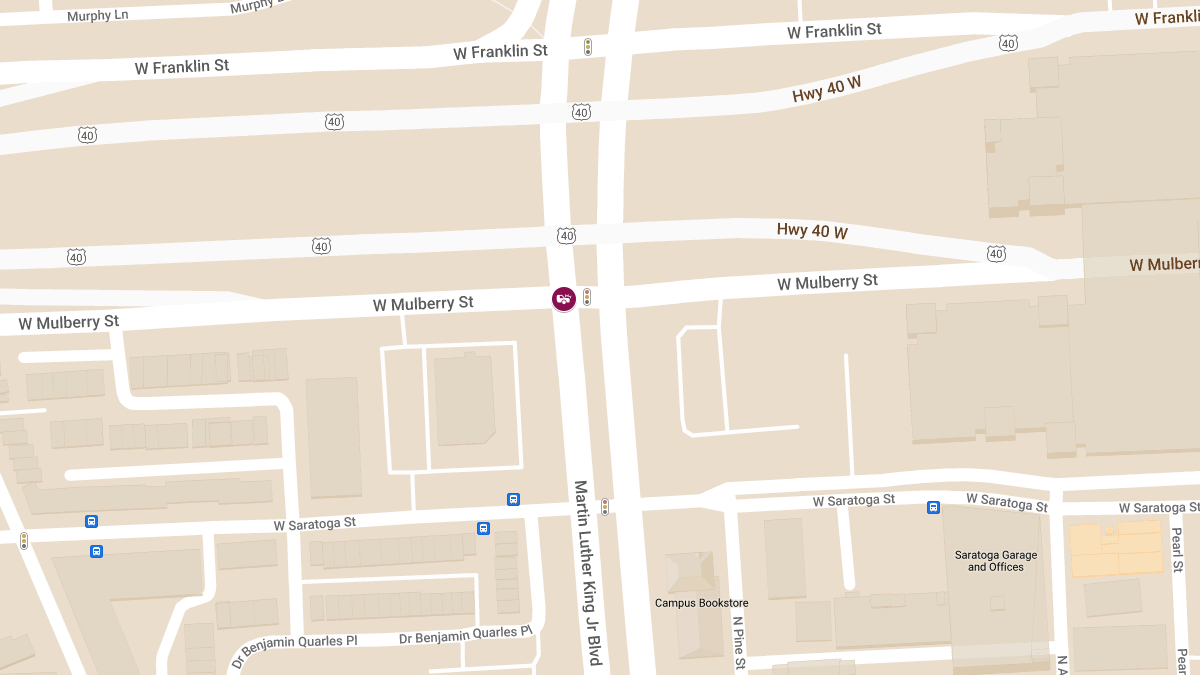 Vehicle Collision with Injuries at N Martin Luther King Jr Blvd & W Mulberry St