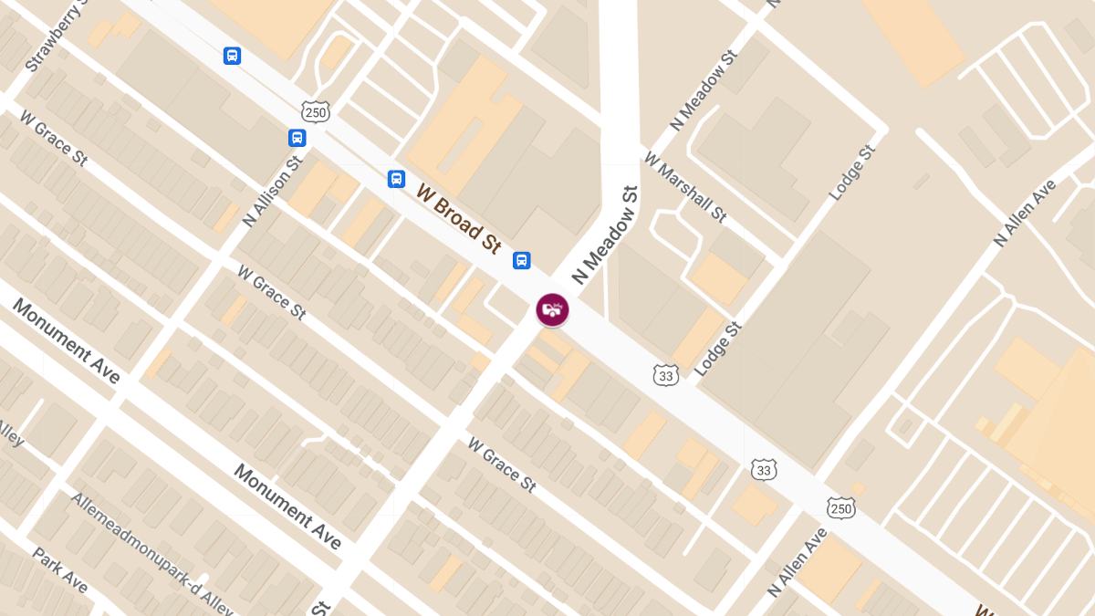 Vehicle Collision with Injuries at N Meadow St & W Broad St