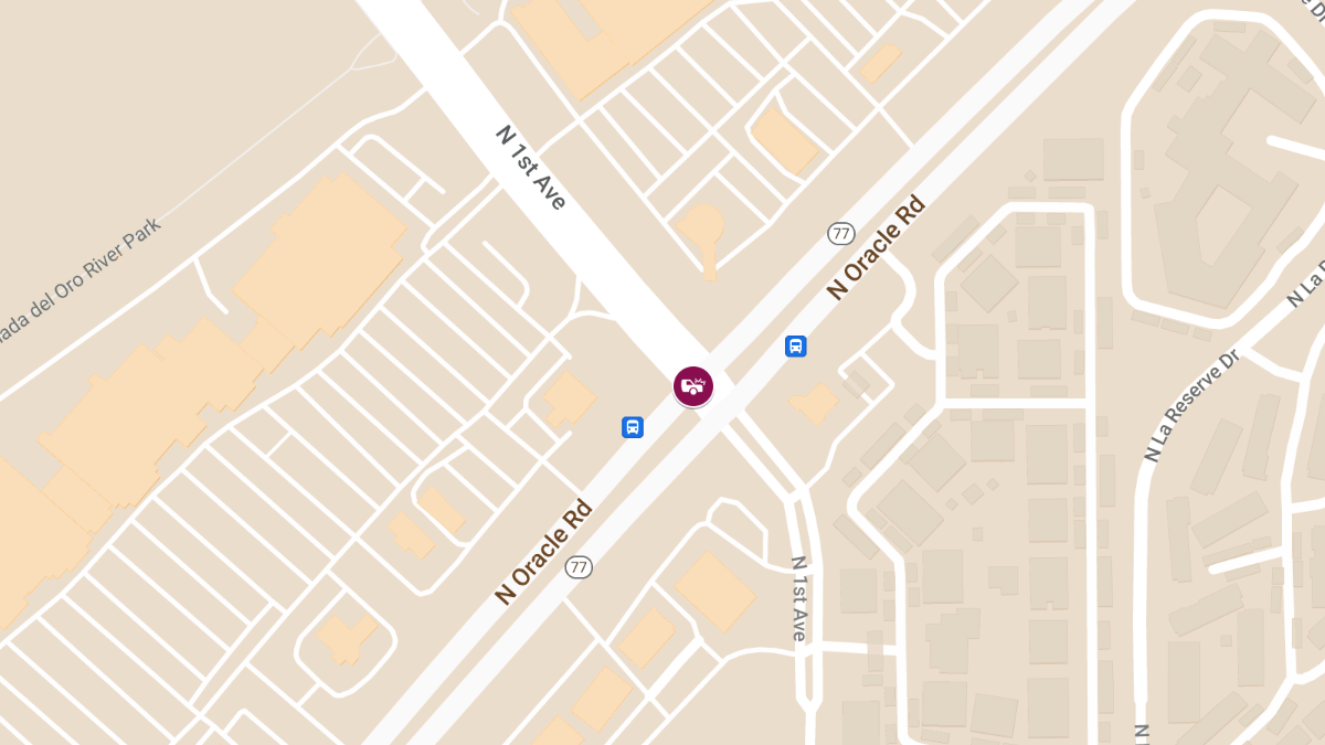Vehicle Collision with Injuries at N Oracle Rd & N 1st Ave