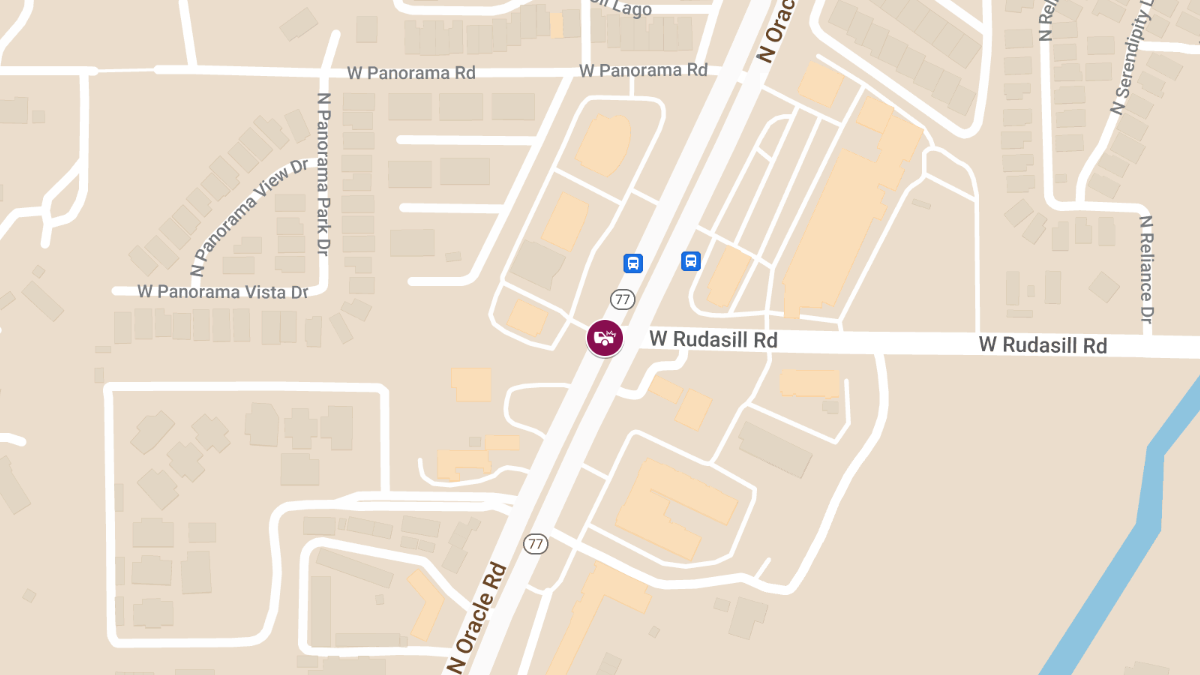 Vehicle Collision with Injuries at N Oracle Rd & W Rudasill Rd
