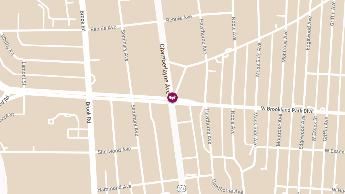 Vehicle Collision with Injuries at W Ladies Mile Rd & Chamberlayne Ave