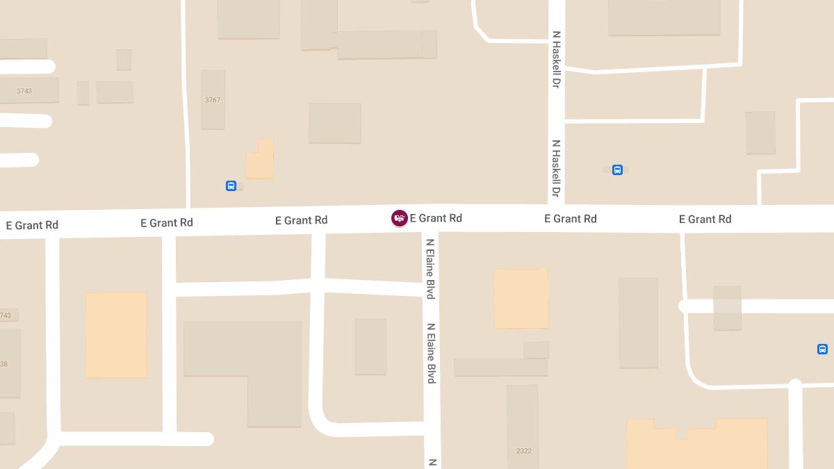 Vehicle Collision with Injuries on East Grant Rd