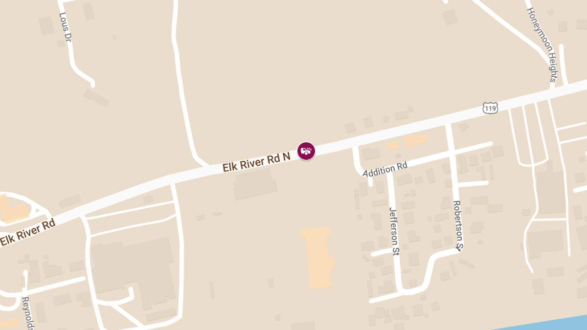 Vehicle Collision with Injuries on Elk River Rd N