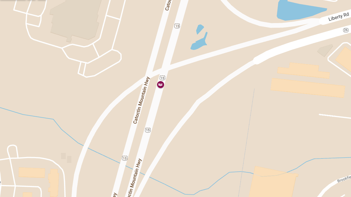 Vehicle Collision with Possible Entrapment on Rte 15 SB Before Rte 26