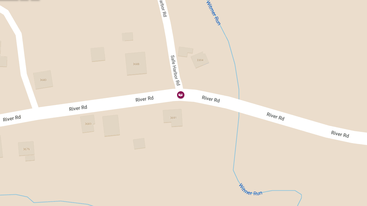 Vehicle Crash Reported at River Rd & Safe Harbor Rd